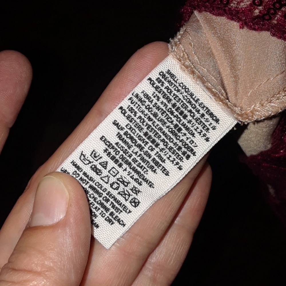 Free People Night Shimmers Sequin mini raspberry - Picture 8 of 8